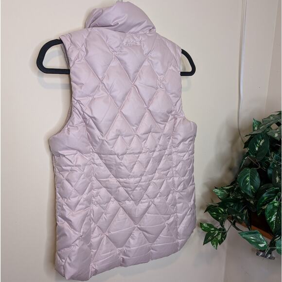 Athleta Women's Responsible Down Puffer Vest Iridescent Pink Size Small - Picture 6 of 10